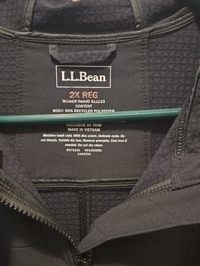L.L. Bean Black Men's Raincoat